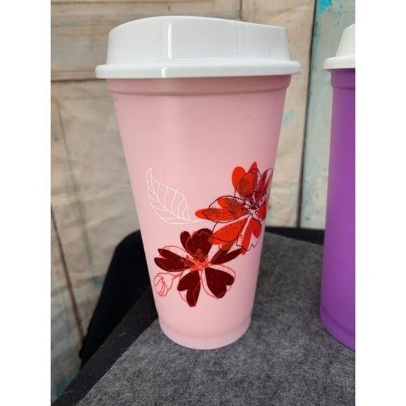 NIB Collectable Starbucks 2020 Valentines Re-useable Hot Cups (Set of 6) - Picture 5 of 14